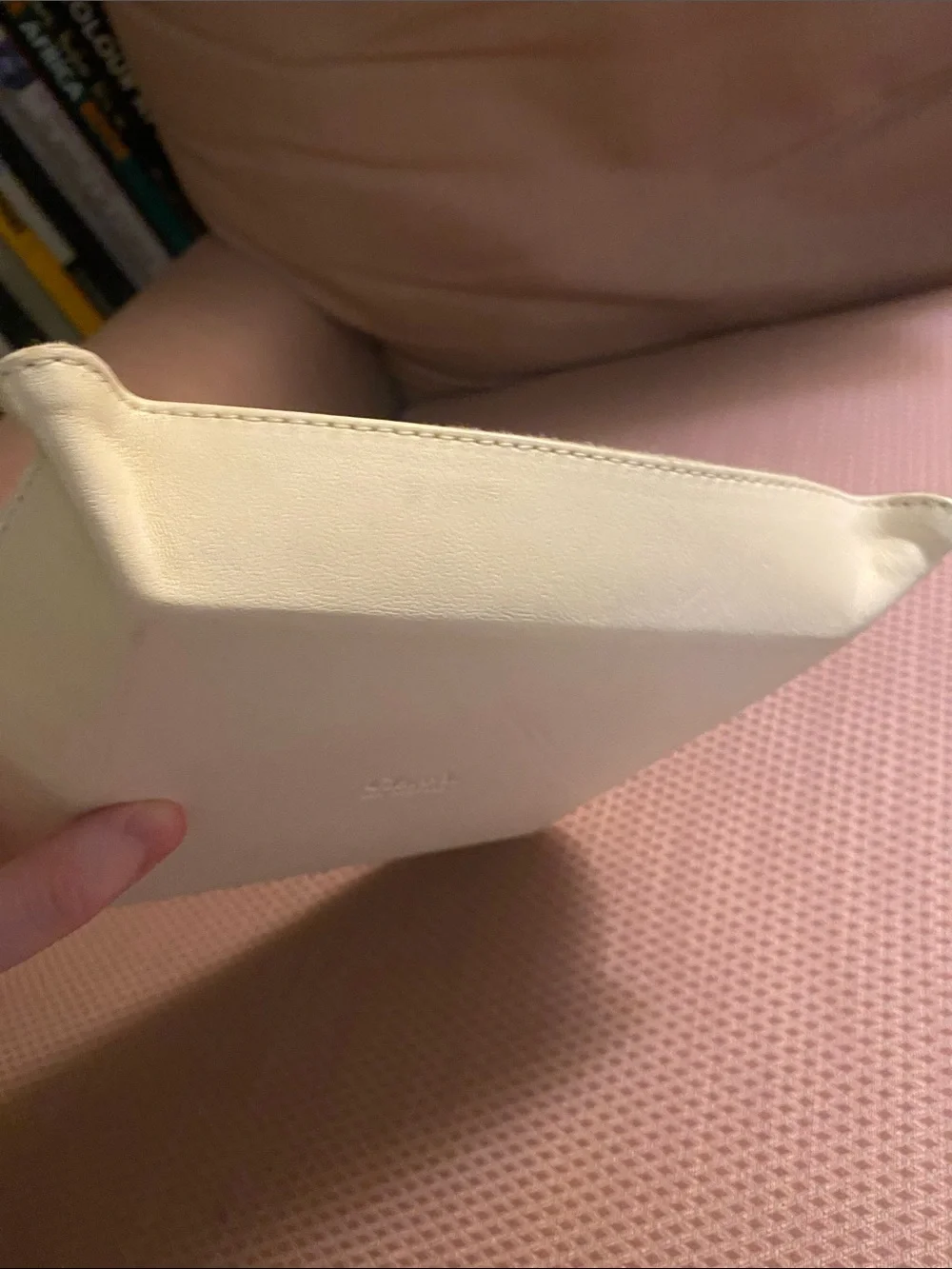 Clare V. Beige Leather Tray